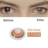 2pcs/pair 3 Tone Series Colored Contact Lenses