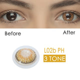 2pcs/pair 3 Tone Series Colored Contact Lenses