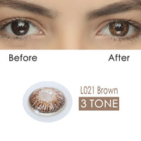 2pcs/pair 3 Tone Series Colored Contact Lenses
