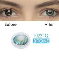 2pcs/pair 3 Tone Series Colored Contact Lenses