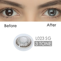 2pcs/pair 3 Tone Series Colored Contact Lenses