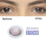 2pcs/pair 3 Tone Series Colored Contact Lenses