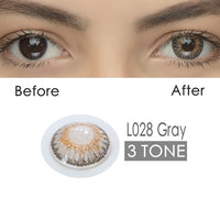 2pcs/pair 3 Tone Series Colored Contact Lenses