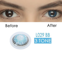 2pcs/pair 3 Tone Series Colored Contact Lenses